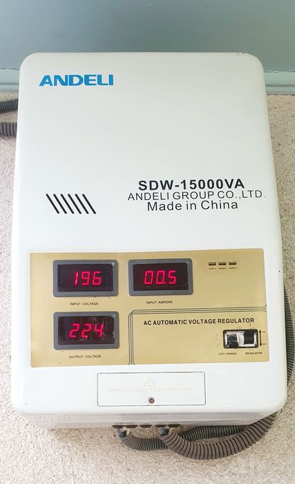 Стабилизатор напряжения andeli 15 kv