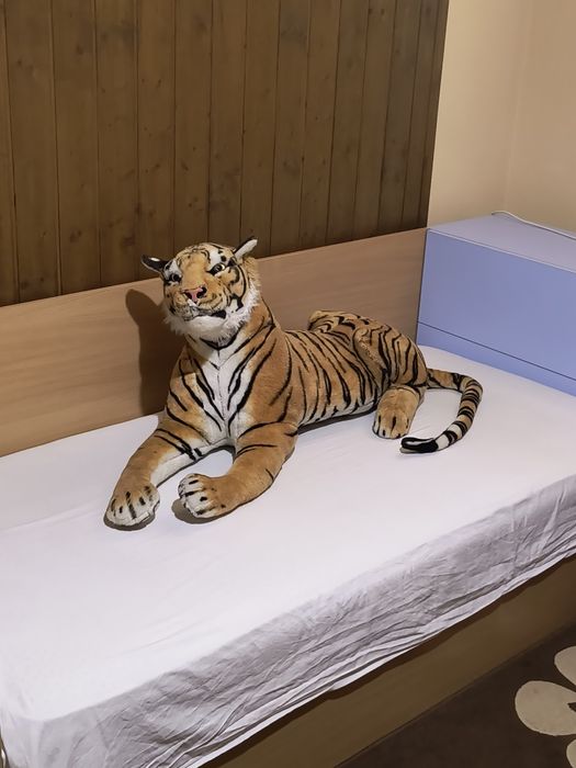 Голям плюшен тигър, размер на снимките 
Без забележки - 30евро 
Бу