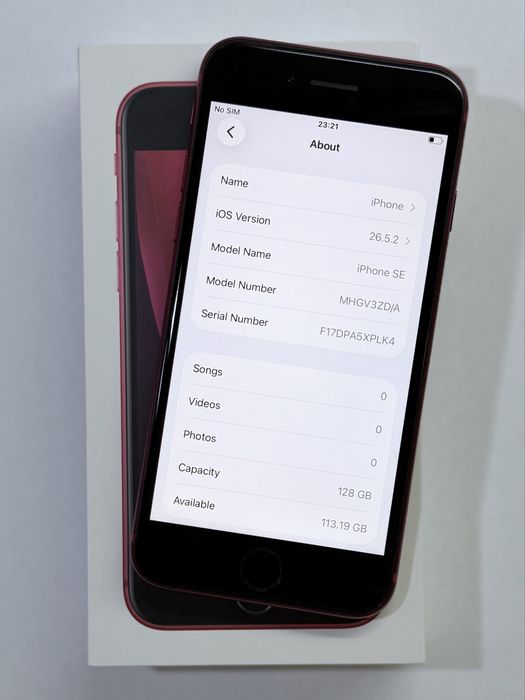 iPhone SE2020 Red 128GB 97% battery