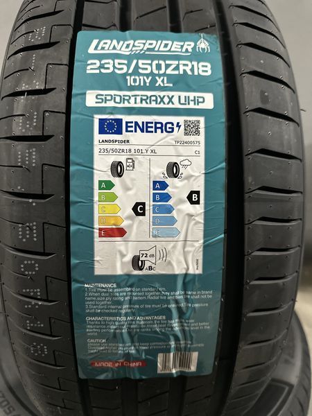 Нови летни гуми LANDSPIDER UHP 235/50R18 101Y XL БОРД 2355018
