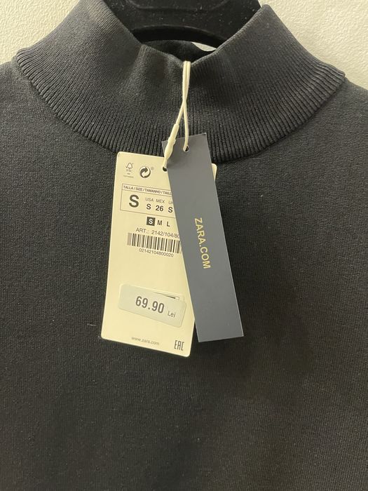 Bluza cu maneci din plasa Zara