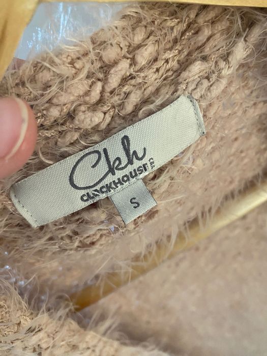 Cardigan pufos roz pal