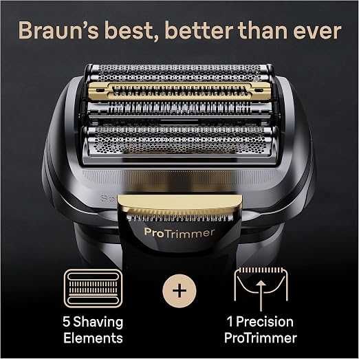 Електрическа самобръсначка Braun Series 9 PRO+ 9510s, стойка за зареждане, Wet&Dry, водоустойчива