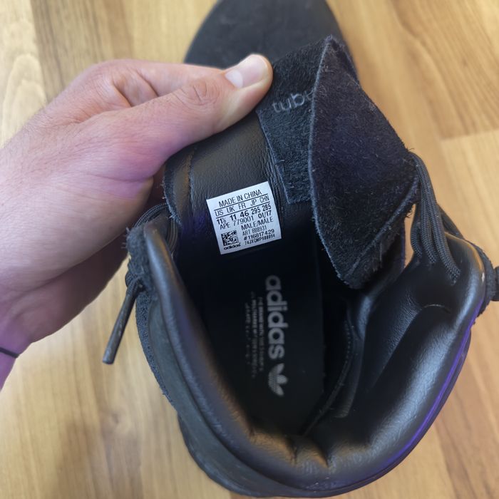 Adidas Tubular Instinct Triple Black-Editie Premium Suede marime 46