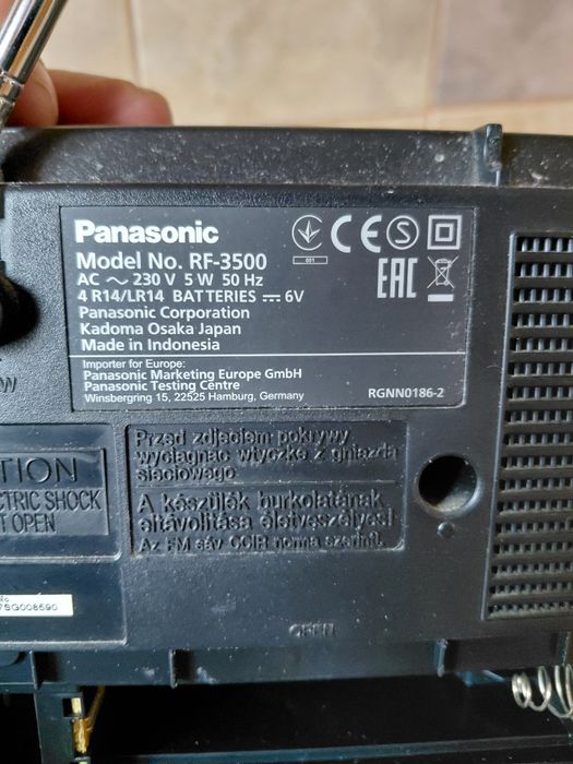 Vind radio Panasonic  rf-500 ireproșabil