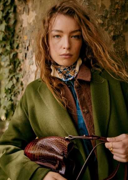 Sezane, Mederick Coat, Garden Green, размер 36