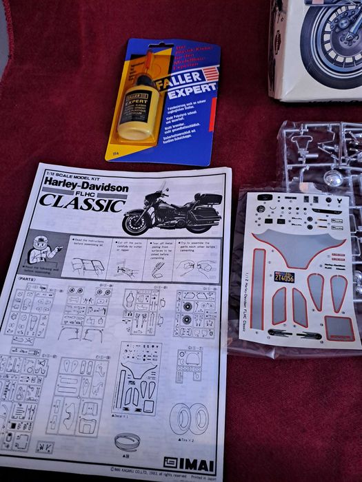 set constructie macheta motocicleta Harley Davidson macheta BSA