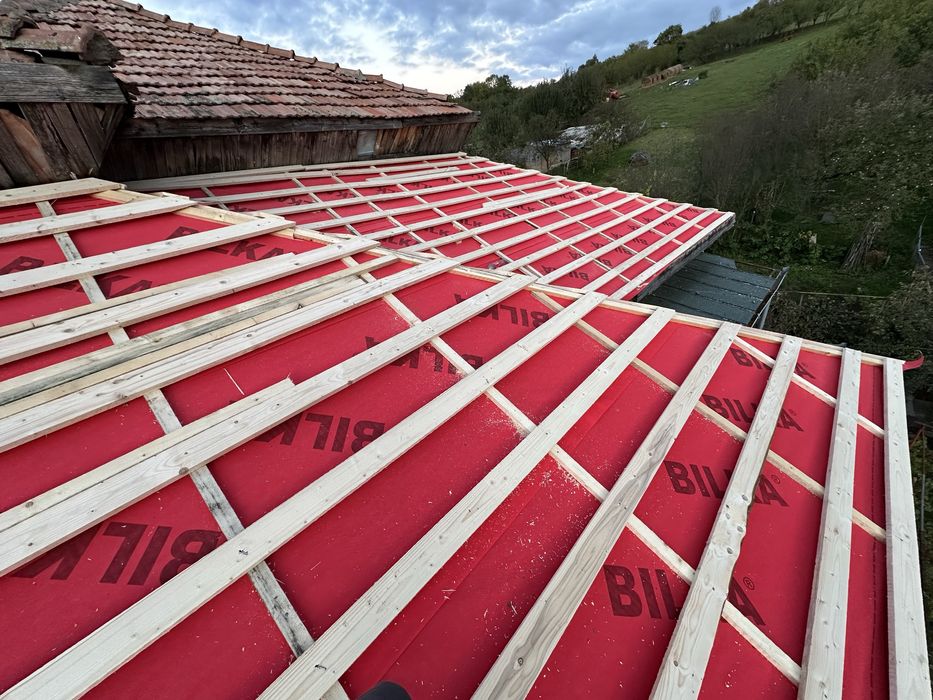 Reparatii acoperisuri montaj tigla metalica dulgherie terase jgheaburi