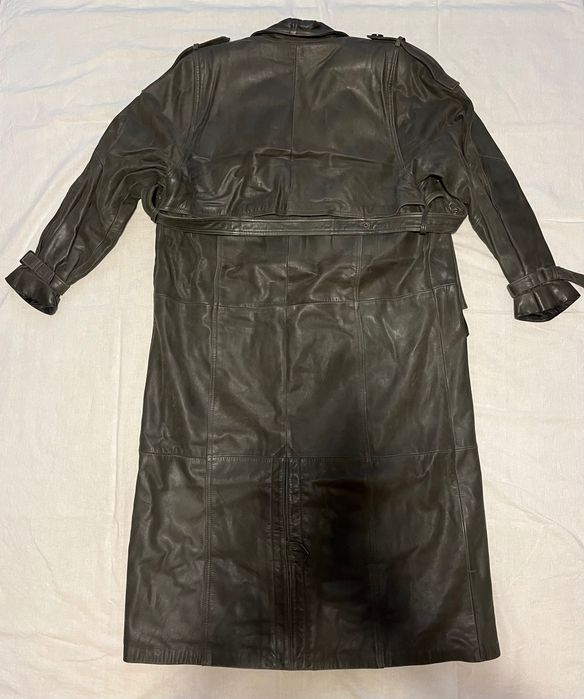 Плащ кожаный мужской