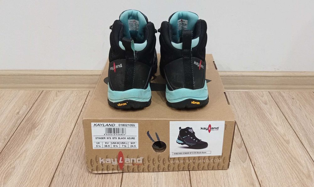 Дамски туристически обувки Kayland Stinger Black/Azure GTX – Размер 38.5 (със забележка)