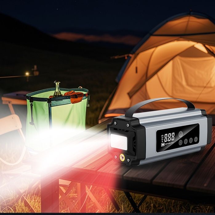 Пусковое и зарядное устройство с компрессором для автомобиля , Powerba