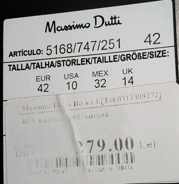 Bluza Massimo Dutti mărimea 42 noua cu eticheta.