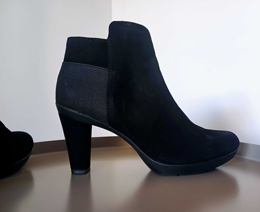 Botine pantofi Geox Respira piele negru 39