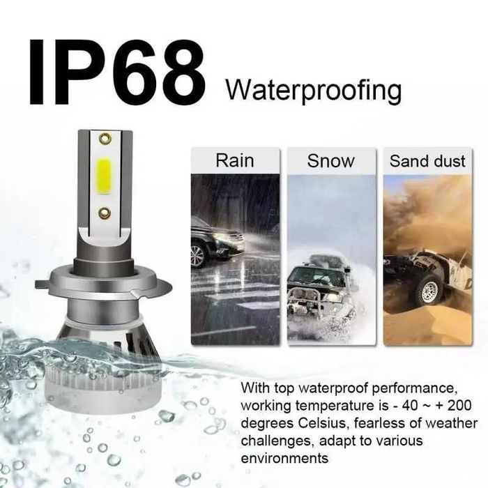 BEC auto LED H7 Ultima generatie Super Luminoase Set 2 buc