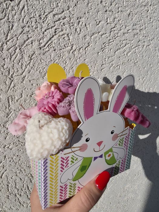 Aranjament din ceara naturala de soia parfumata