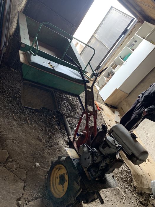 Мотоблок с тележкой