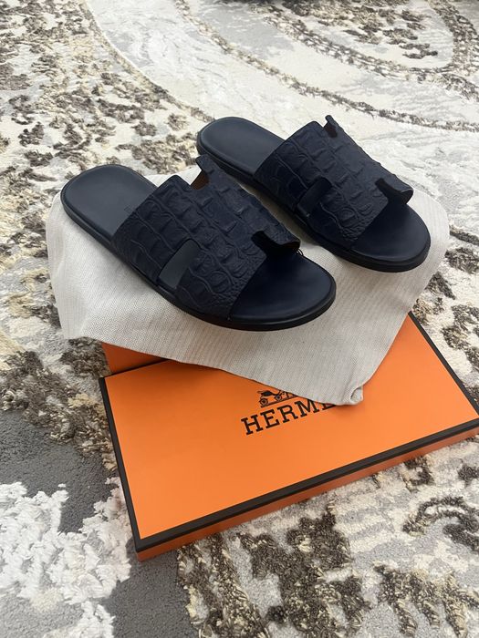 Hermes тапочки мужские