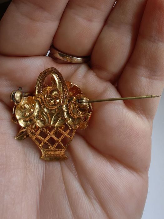 Брошь винтаж, Чехословакия, 70-е годы.