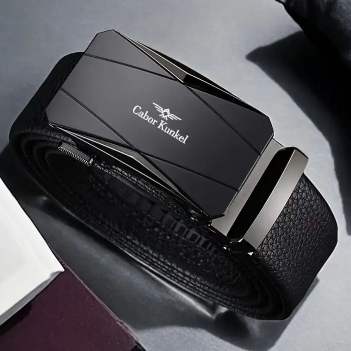 Мъжки официални колани с изчистена геометрия на катарамата в 3 версий!