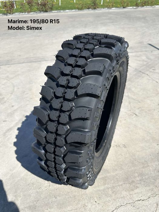 4 ANVELOPE 195 80 15 simex 4x4 LA REDUCERE garantie 3 ani dot 2026