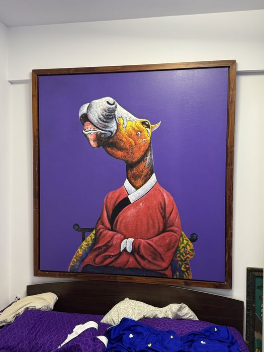 Tablou mare pictura arta satirica