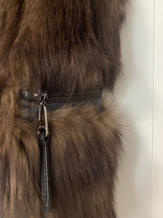 Жилет из меха песца