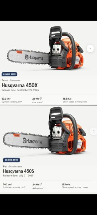 Husqvarna Benzopila 450