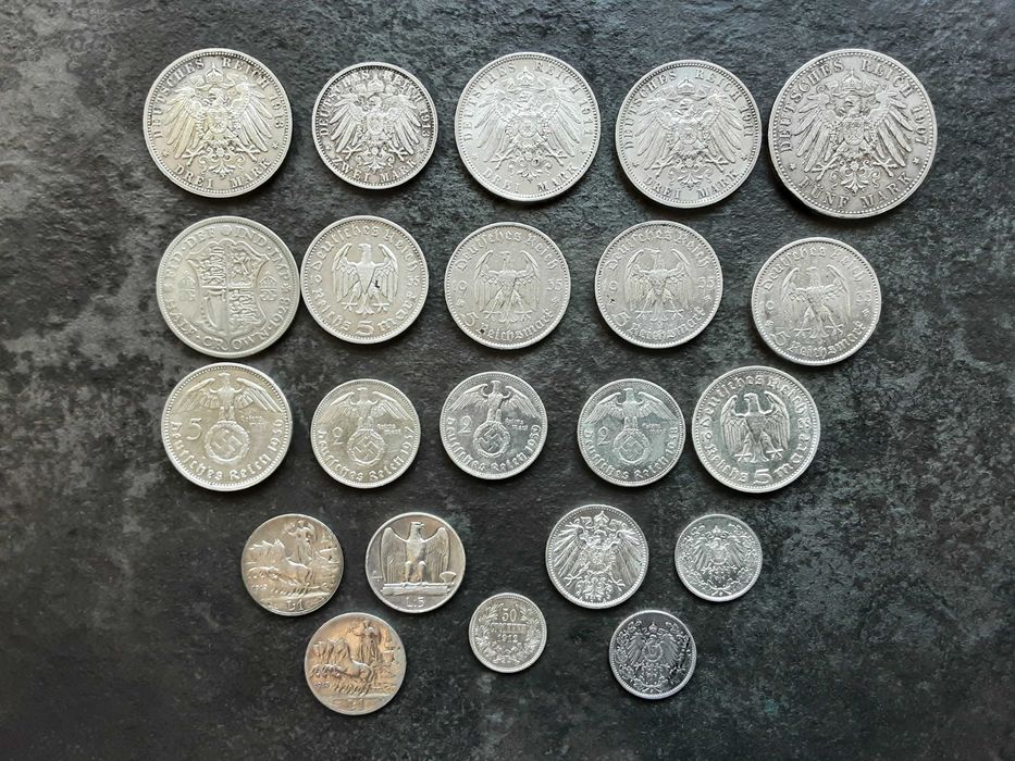 Monede argint diferite tari