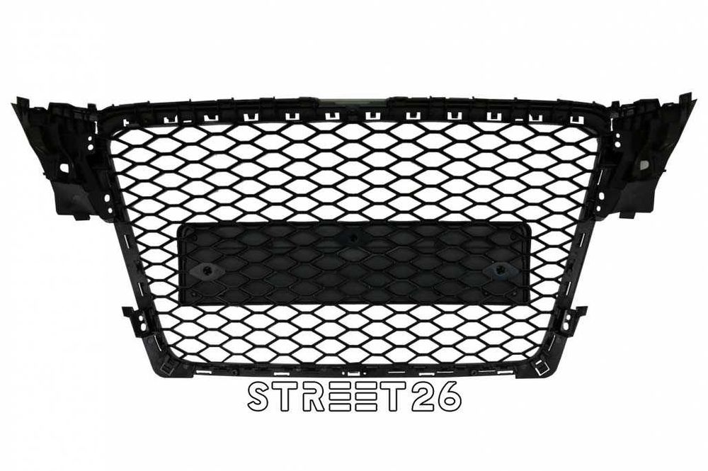 Grila AUDI A4 B8 (2008-2011) RS4 Design Negru Lucios fara PDC