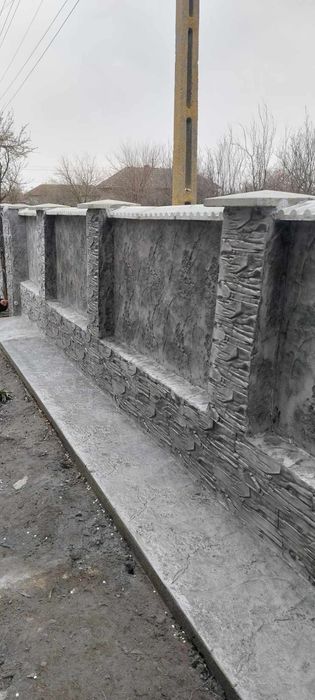 Beton amprentat și vertical