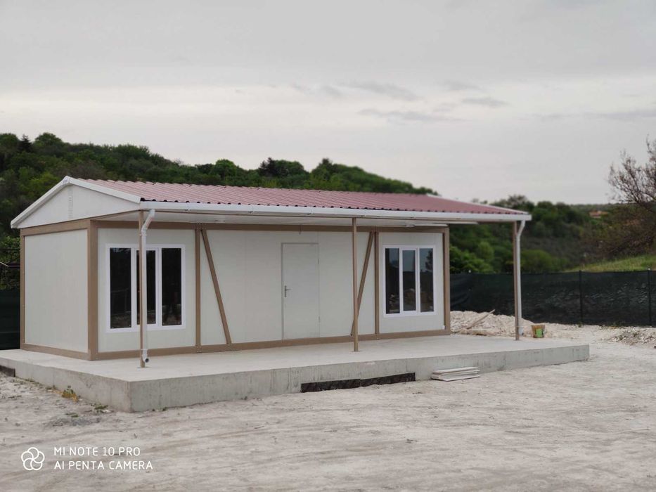 Офис/Жилищен Фургон 4*8м. -две стаи с тоалетна+Душ! Безплатна Доставка