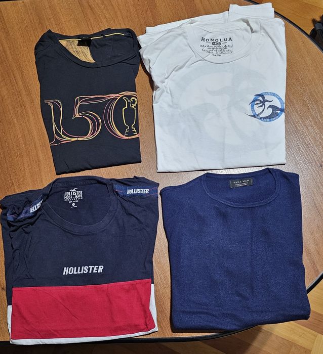 Pachet 4 tricouri Boss/ Zara/ Hollister