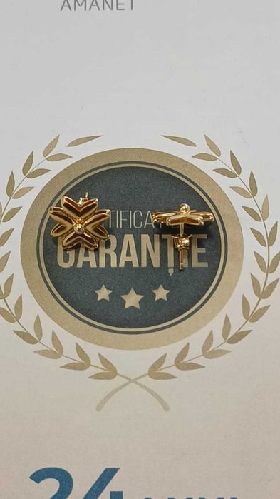 (Ag24) Cercei aur 18K 3.67gr B44803.1- Garantie 2 ani!