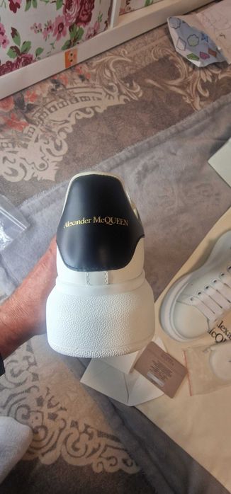 Sneakers Alexander Mcqueen albi,calitate premium, marimea 36