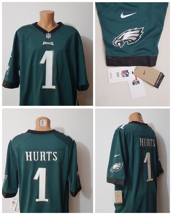 Tricou NIKE Elite Jalen Hurts Philadelphia Eagles Legend Nou, Nr. XL