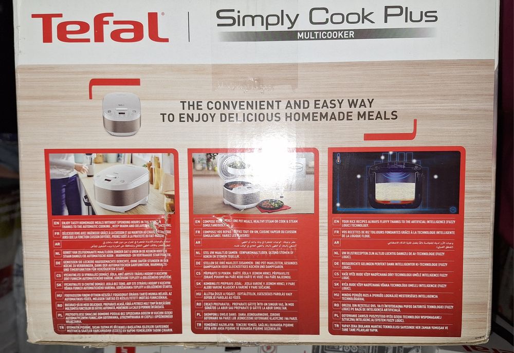 Multicooker TEFAL SimplyCook RK622130, 4l, 750W, 12 programe, alb, sig