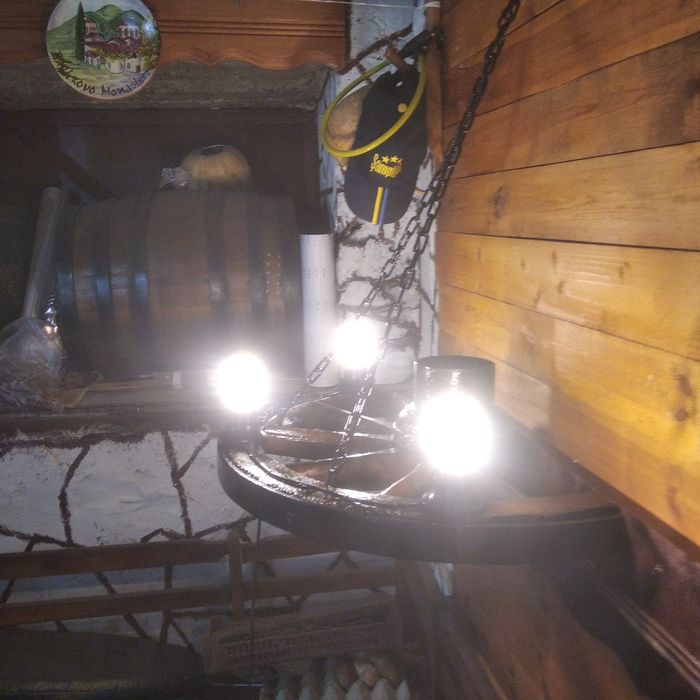 Стенни лампи от колело от каруца