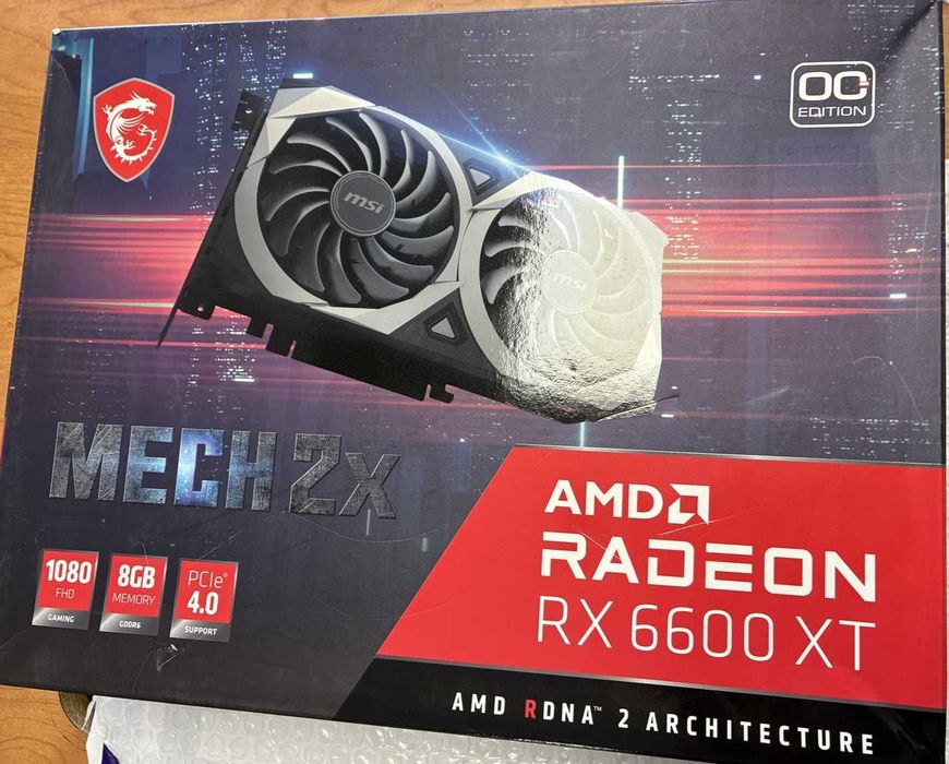Видео карта MSI Radeon RX 6600 XT MECH 2X 8G GDDR6