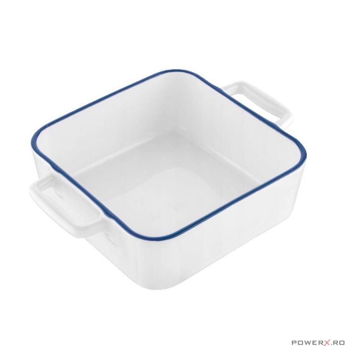Vas termorezistent din ceramica patrat pentru cuptor, 33 cm,