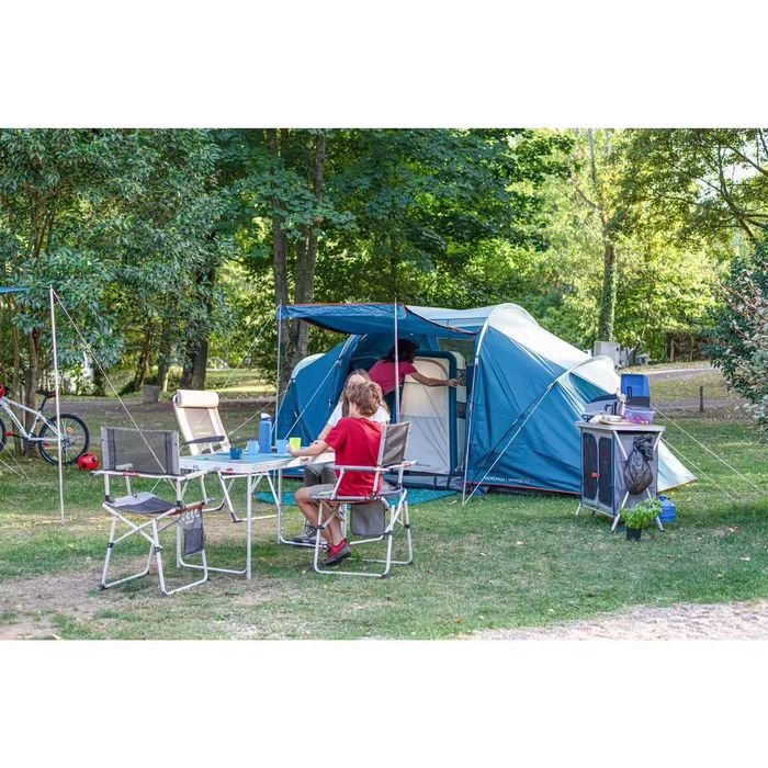 Sigilat Cort camping 4 Persoane 2 Camere structură cu bețe ARPENAZ 4.2