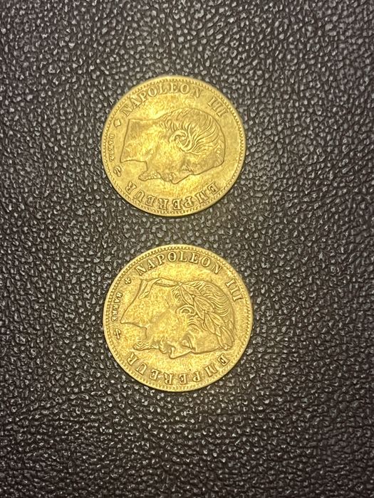 Златна монета 5 франка Наполеон