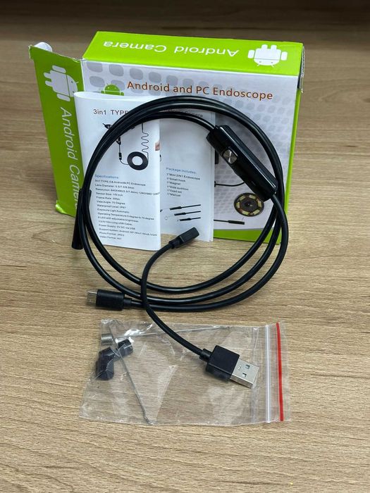 Camera endoscop 2 in 1 pentru Android si Windows