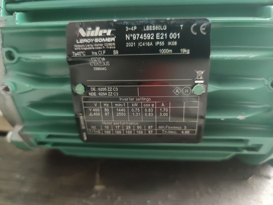 Motor electric trifazat, 0.75kW, 1500rpm, 380V