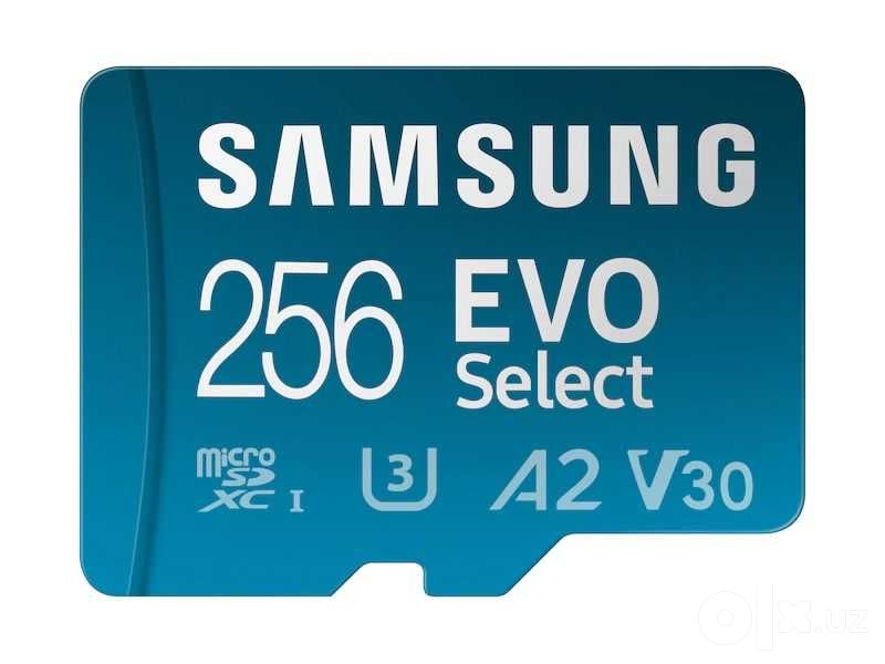 Samsung EVO Select 256 ГБ microSDXC U3 V30 A2 + адаптер