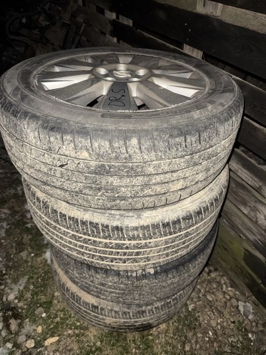 Vând Jante Aliaj Opel R16 5x110 cu anvelope de vară
