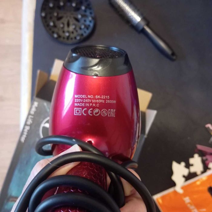 Фен с диффузором, полный комплект