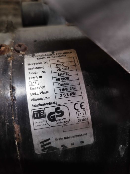 Печка за фургон/ремарке Eberspacher D8LC