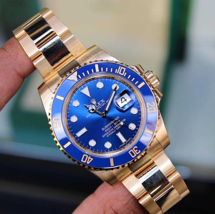 Rolex Submariner златисто/синьо