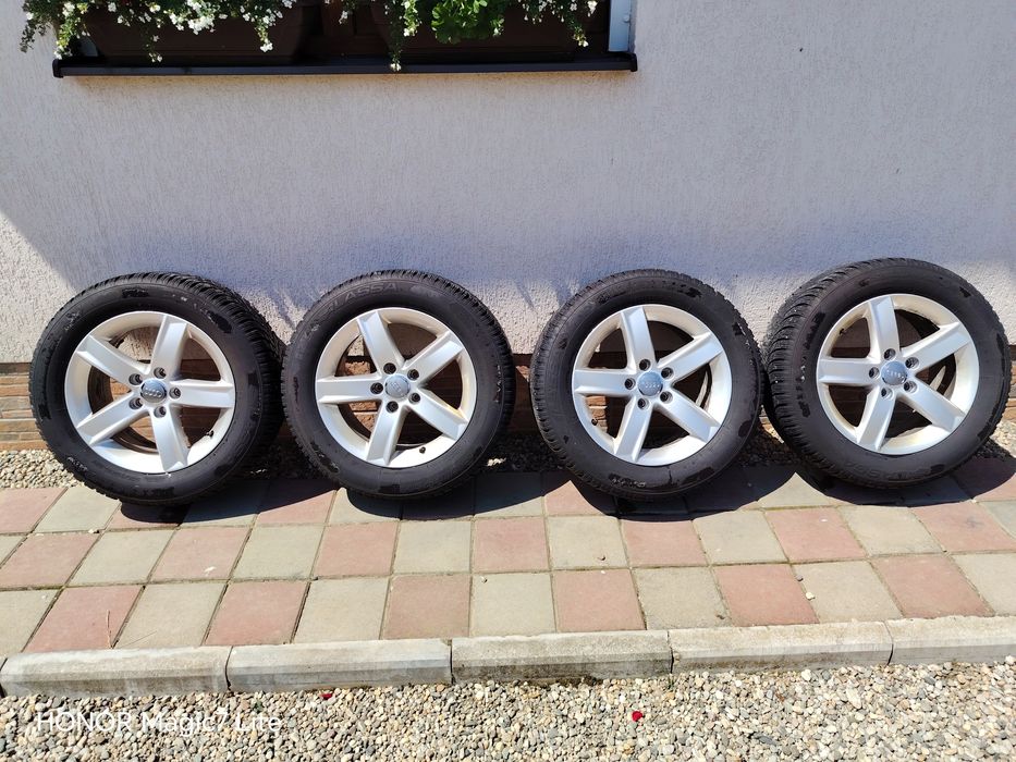 Jante aliaj R16 Audi A4  5x112 + anvelope 225/55r16