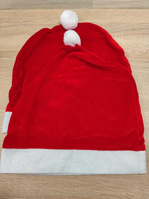 Коледна украса за кола 2 броя калъфи за подглавници коледна шапка